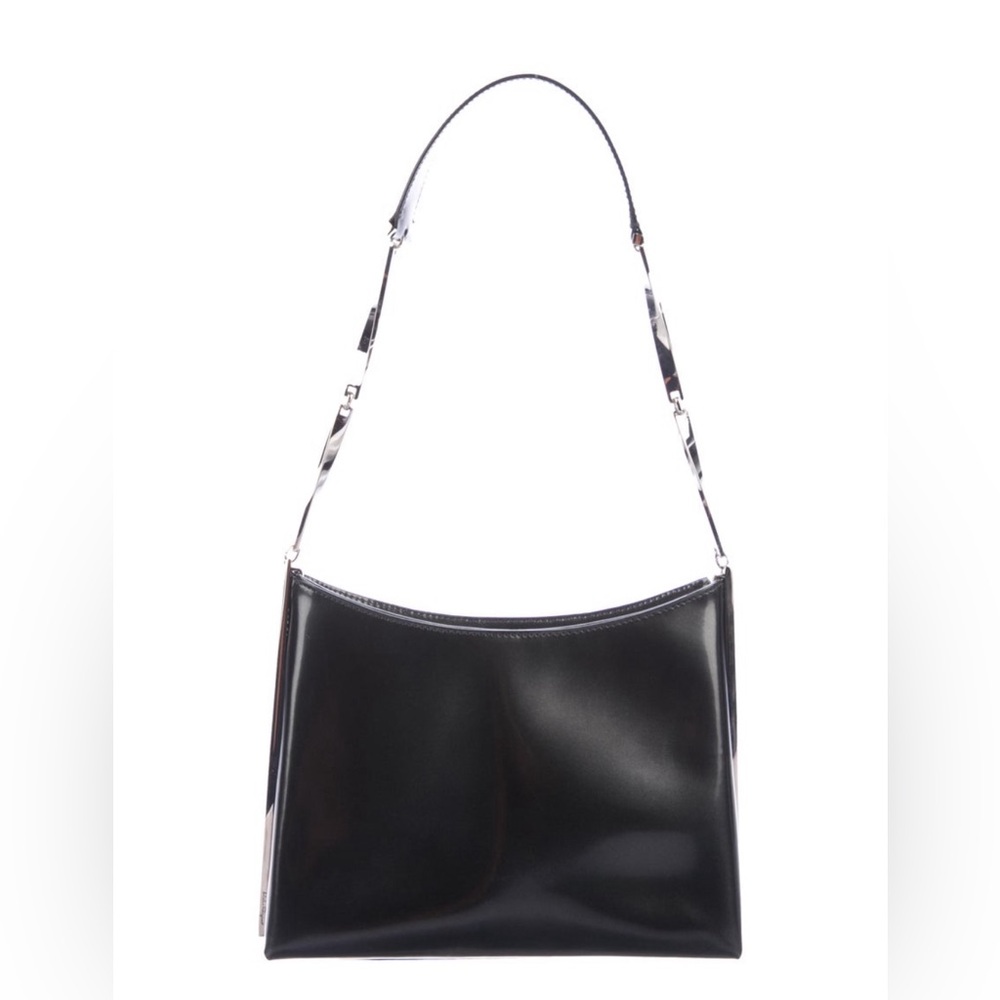 SALVATORE FERRAGAMO Patent Leather Handbag.